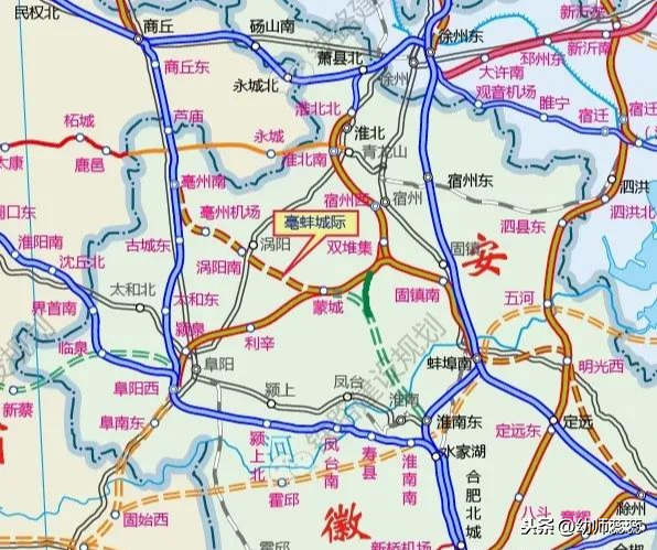 安徽皖北地区城际铁路网和淮海经济区铁路布局构想