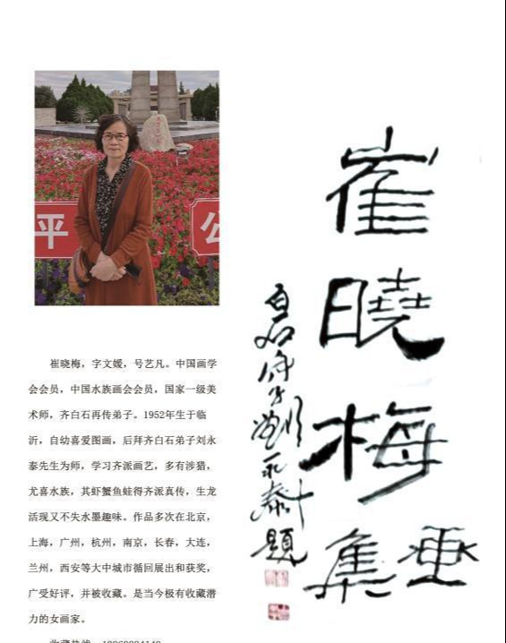 崔晓梅 当代实力派女画家——浓墨淡笔，栩栩如生