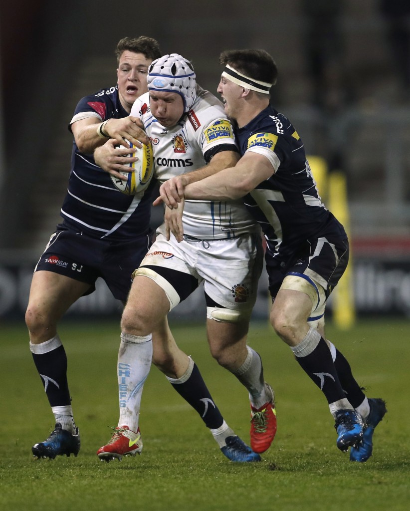 橄榄球英超联赛萨尔鲨鱼不敌埃克塞特酋长