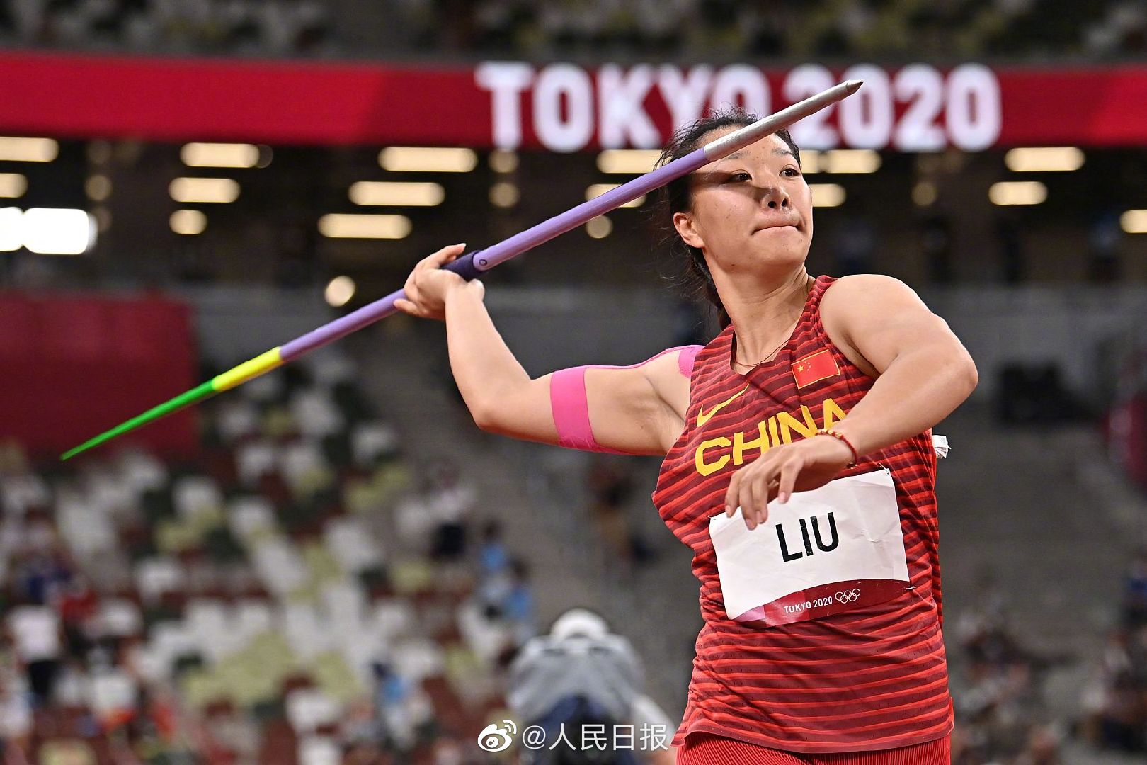 一掷夺金！山东选手刘诗颖获奥运会女子标枪金牌