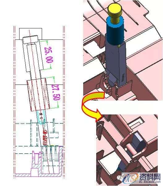 塑胶模具设计之斜顶结构设计，点击收藏