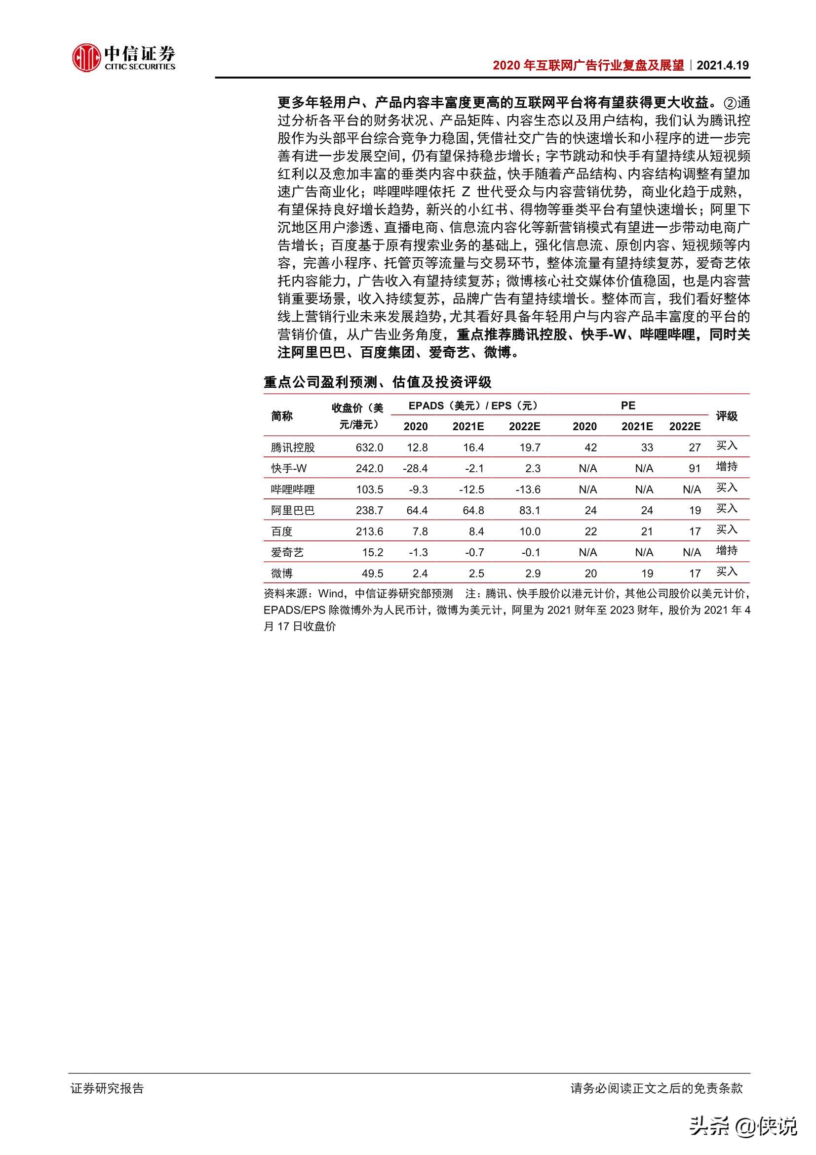 互联网营销行业2020年互联网广告行业复盘及展望