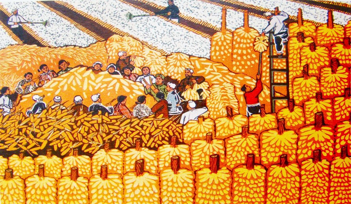 农民画中国乡村里的毕加索