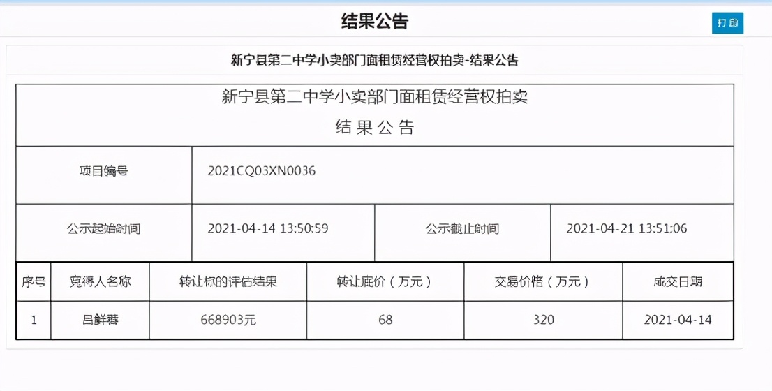 简直天价！湖南一中学小卖部经营权，拍出320万！网友估算：每天盈利5000元以上才能保本