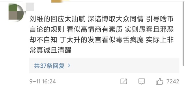 丁太昇评价刘维是综艺混子，刘维发文回应，李佳航公开支持丁太昇