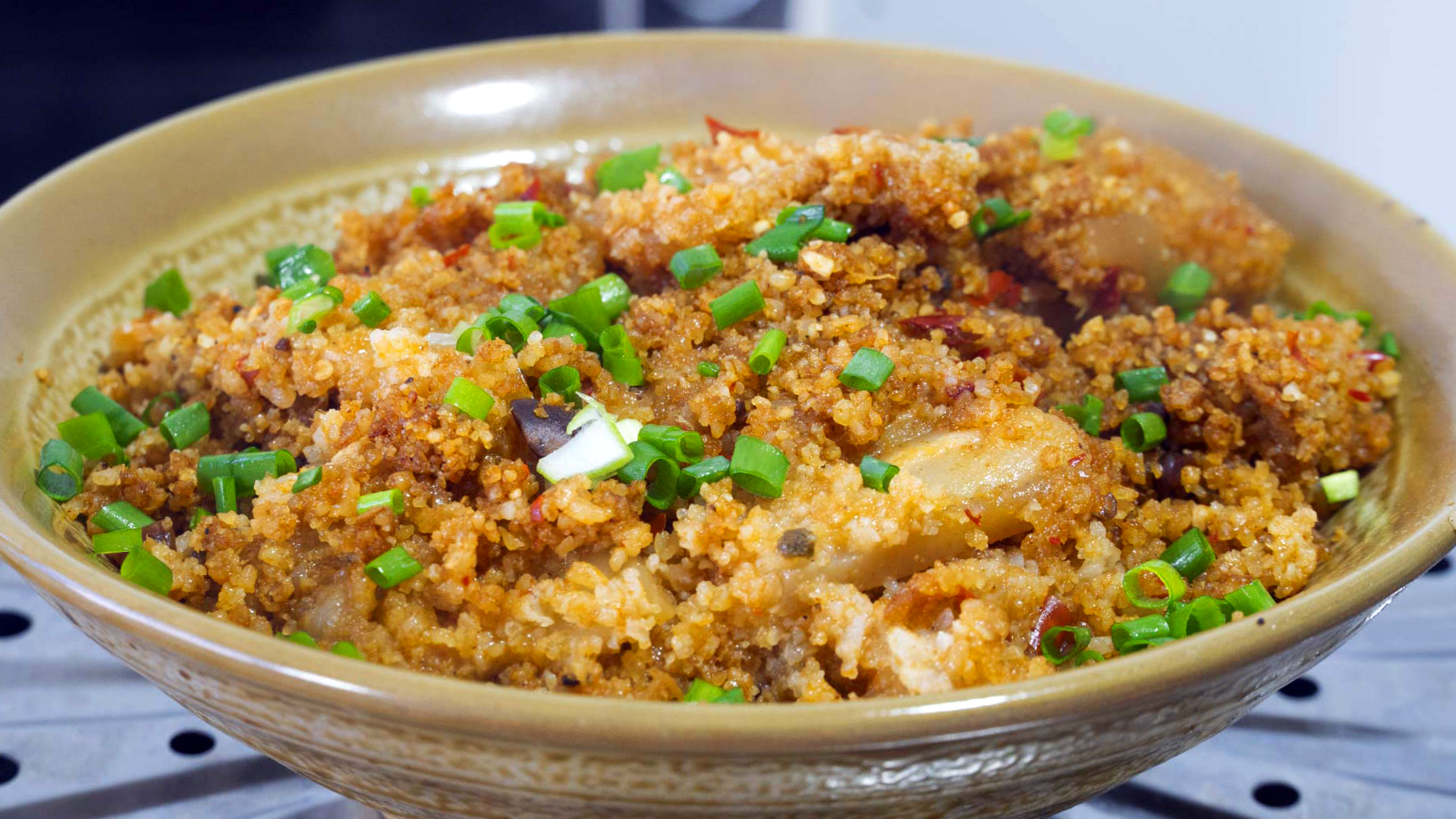 五花肉老做法，上鍋蒸一蒸就出鍋，一層比一層香，好吃不膩口