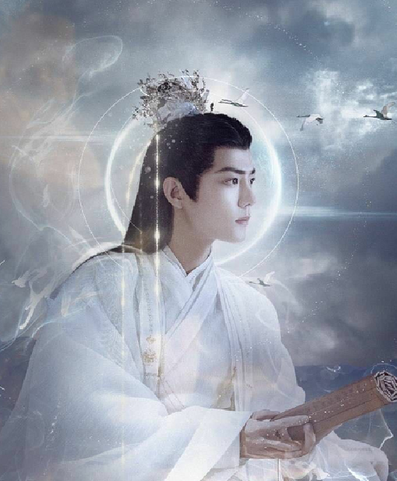 Xiao Zhan " jade bone Yao " decide makeup road to reflect exposure fully, gas of celestial being of a suit white garment waves, too handsome