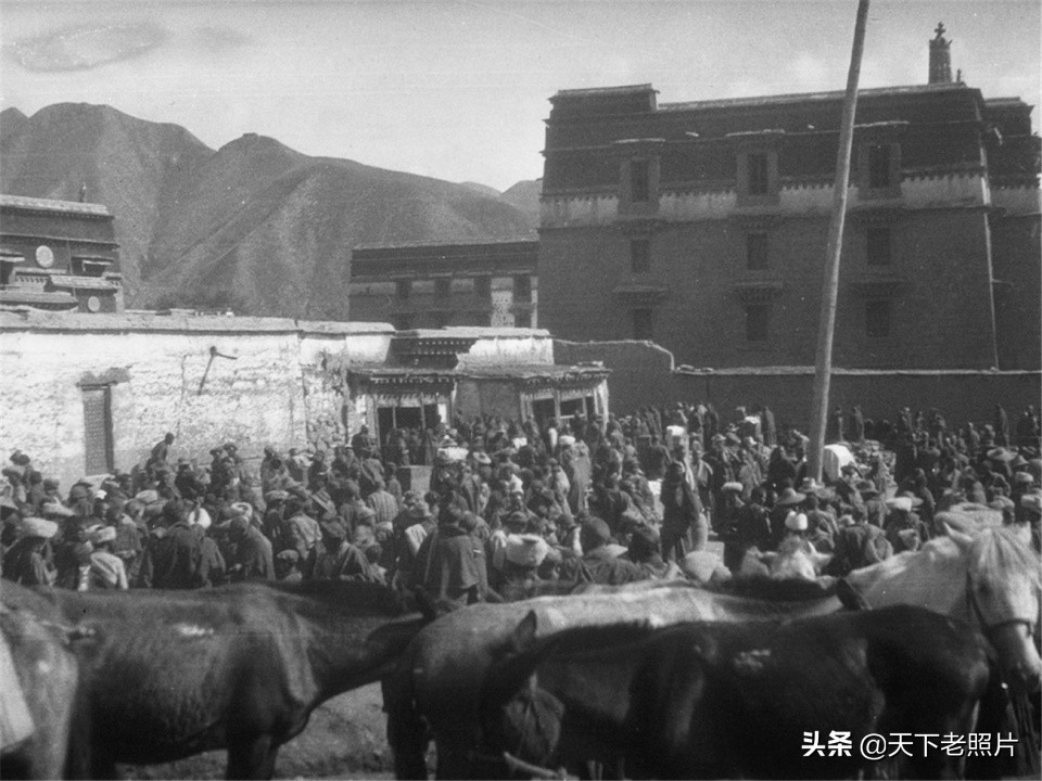 1936年的甘肃夏河拉卜楞寺风貌及夏河市场老照片集