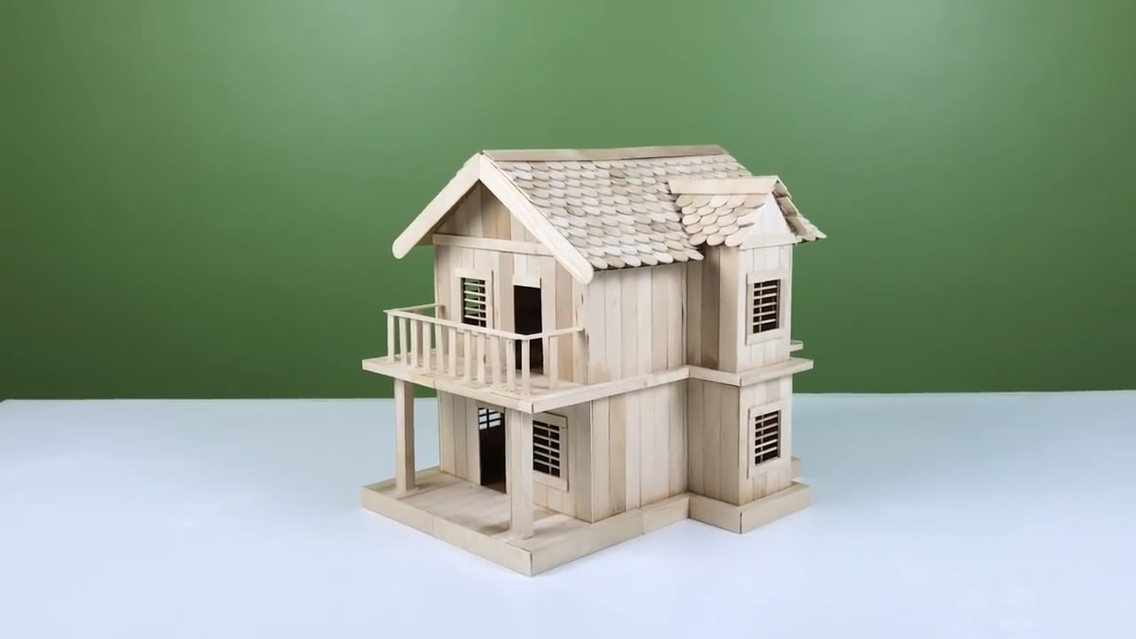 雪糕棍还可以这样用,带你学习如何制作房屋模型的方法(图解)