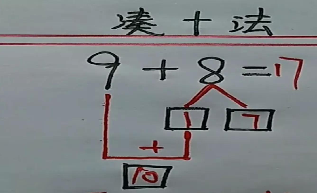 凑十法怎么教孩子