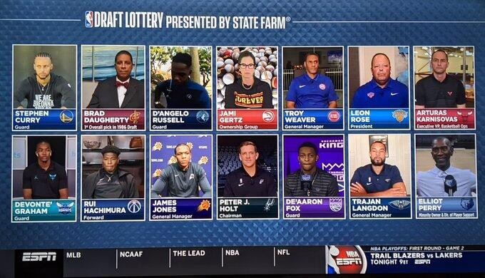 【影片】勇士拿下榜眼簽，有誰注意到了柯瑞？為了有個好手氣，他專門做了頭髮…-黑特籃球-NBA新聞影音圖片分享社區