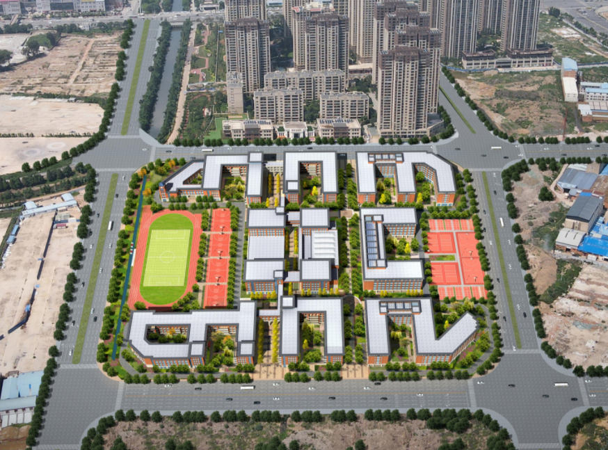 昆明广福路沿线引进一所美国私立高中，计划明年8月底建成