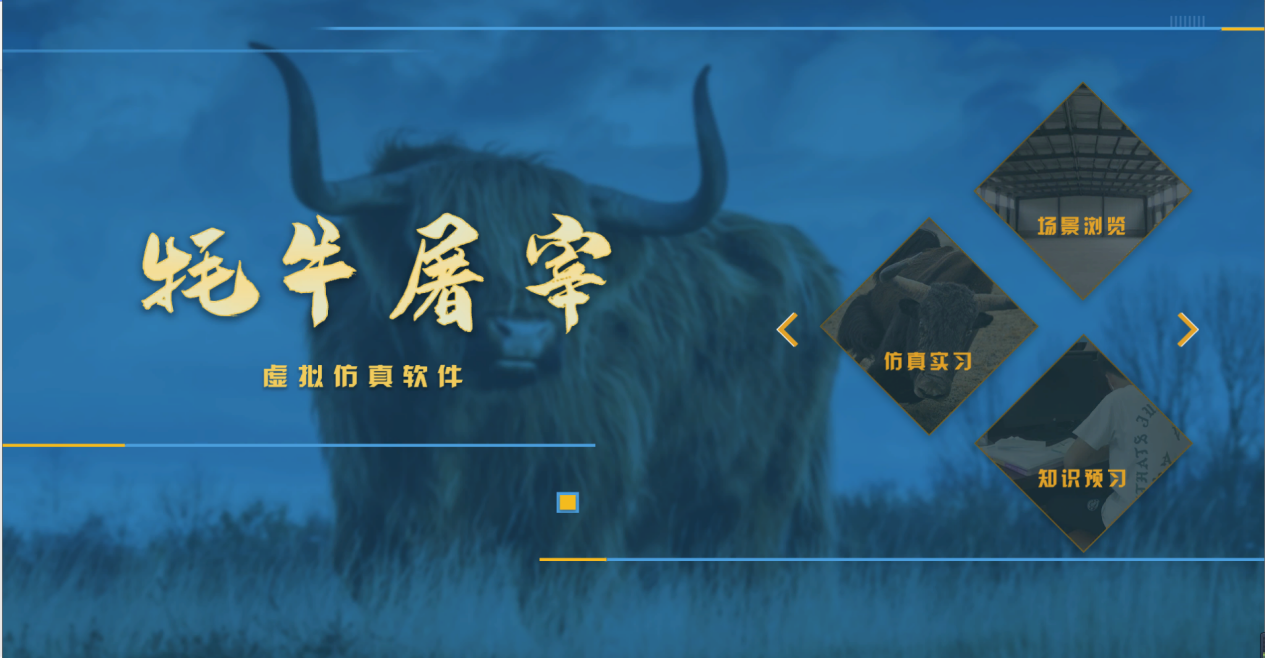青海大学联合欧倍尔开发牦牛屠宰3D虚拟仿真软件，强烈建议收藏