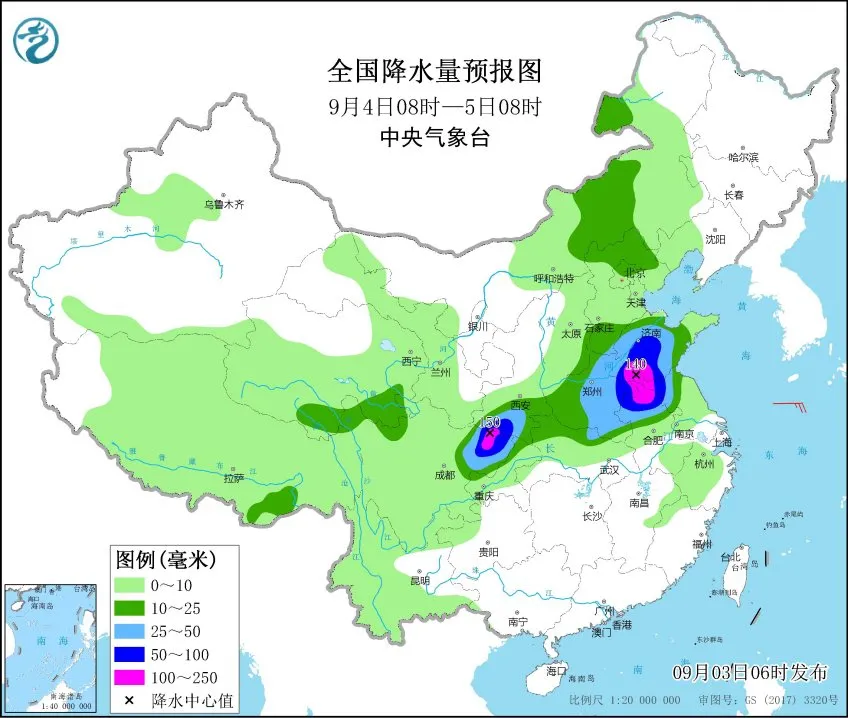 临沂发布降雨预报和大风蓝色预警