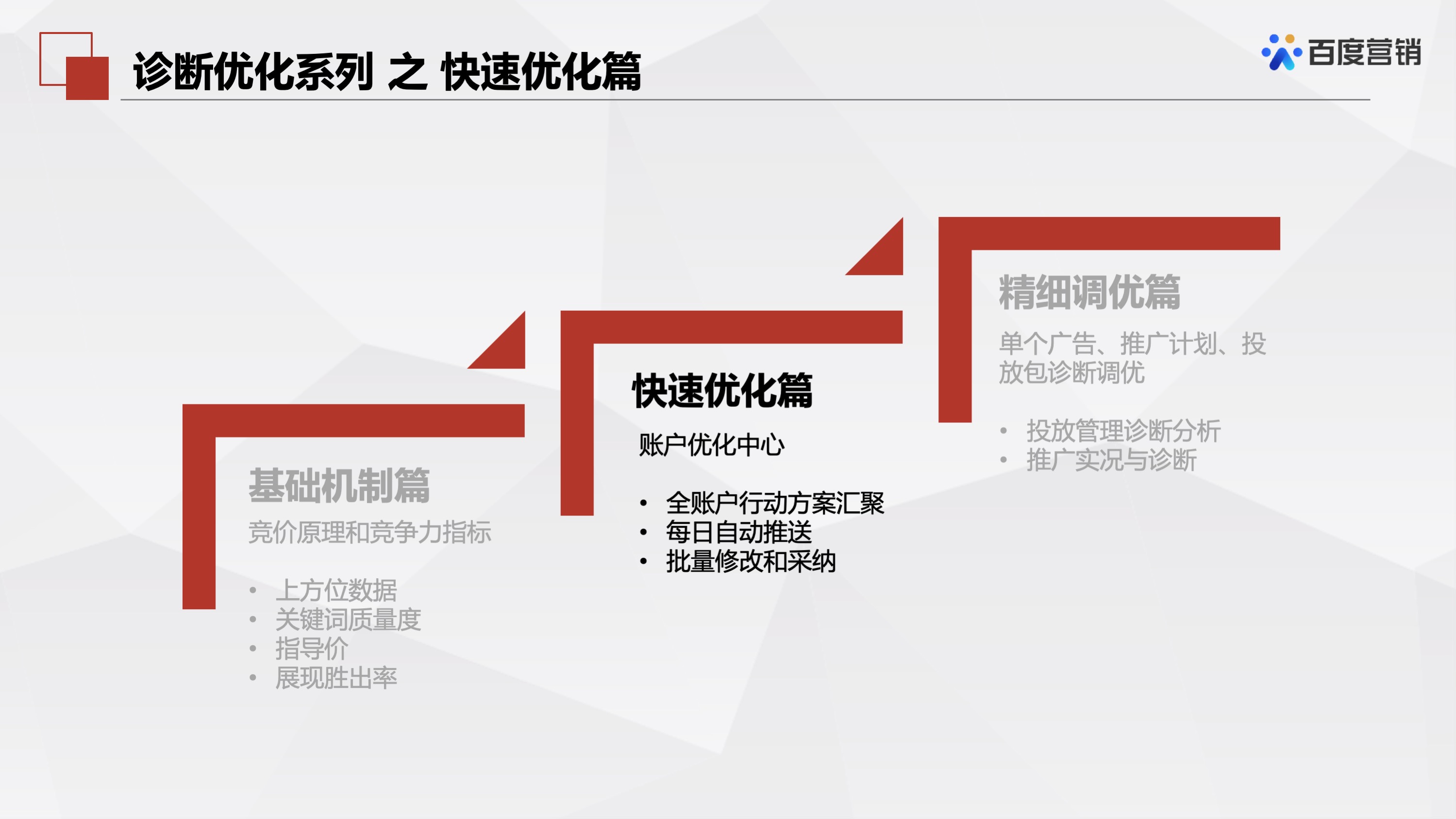 百度推广「优化中心」有哪些产品?这篇文章详细讲解产品介绍