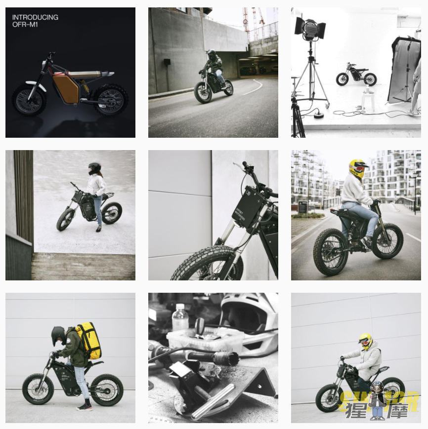 Offset Motorcycles OFR-M1越野电动车，极简设计，少即是多的理念