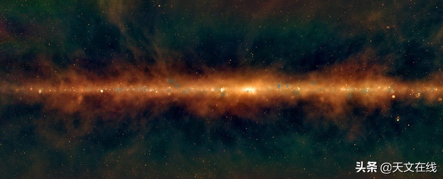 如果我们可以用无线电观测到银河系的中心，那么这就会是它的样貌
