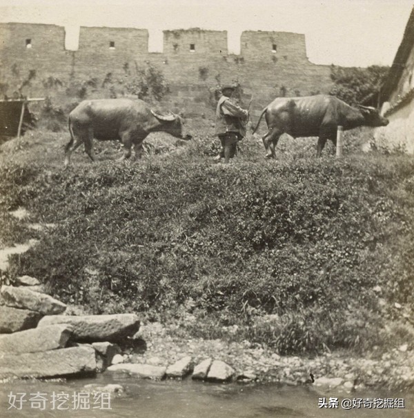 1908年珍贵晚清老照片，那时候雷峰塔还没倒塌