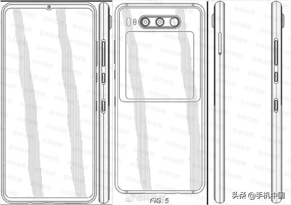华为新手机专利权图曝出！双屏幕设计方案外置摄像镜头开孔超小