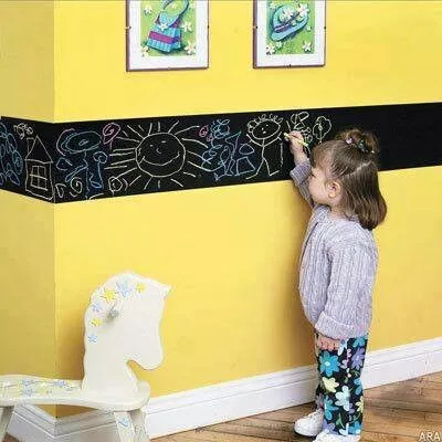 总羡慕别人家的墙绘，今天教你如何画自己家的墙绘！