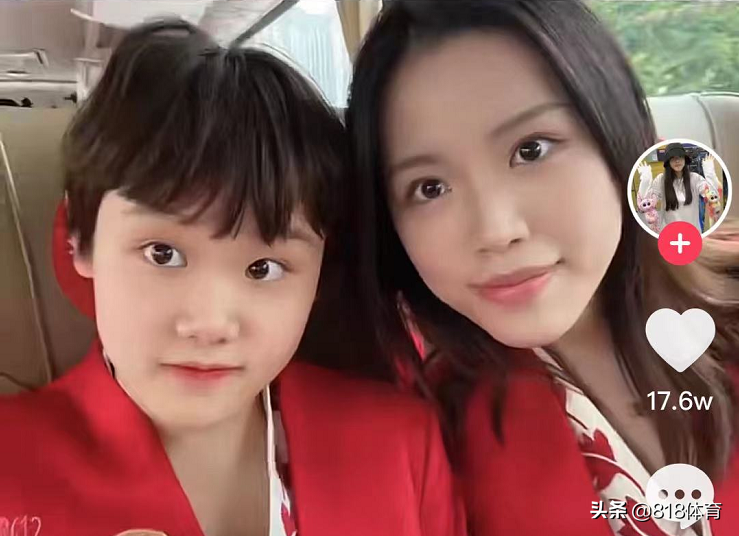梦幻联动！杨倩晒与全红婵贴脸同框，开美颜把红姐美人痣给整没了