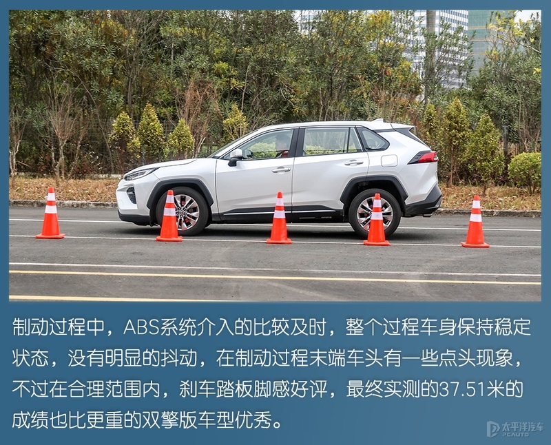 终于轮到丰田威兰达上场，只是还没发威，就把“假人”撞翻