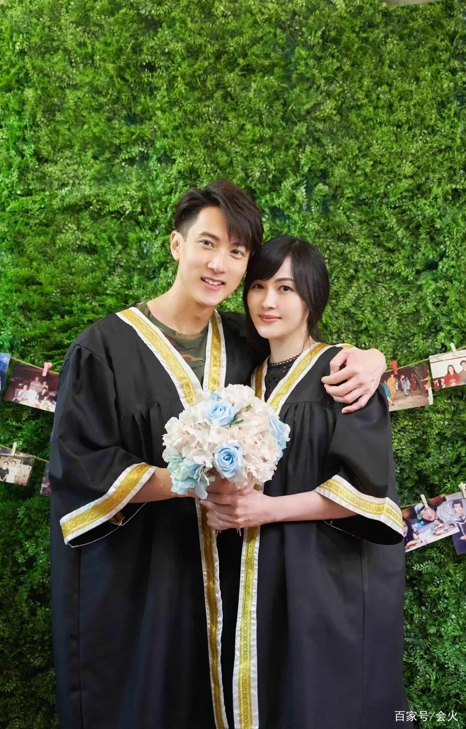 吴尊与老婆共进晚餐，手臂肌肉线条明显，侧颜精致素颜状态能打