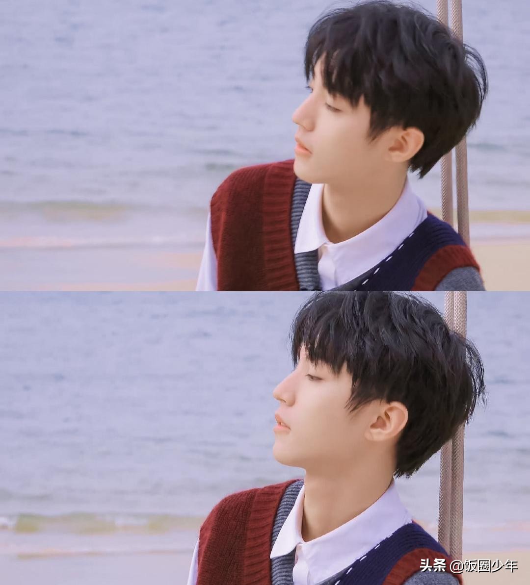 Seaside of Wang Junkai come across films marry the sweethearts that illuminate, his reaction is too comical as a result