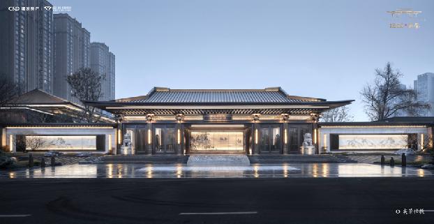 12月30日，建发央玺国风示范区雍容盛放，成都新中式人居