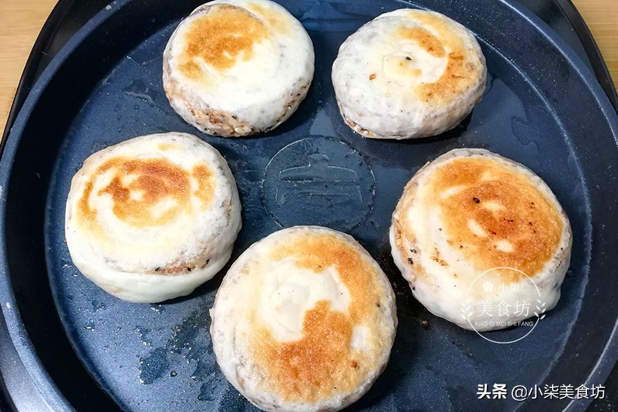 圖片[19]-一碗面粉 2把花生米 教你做花生酥燒餅 外酥里軟 5分鐘就出鍋-起舞食譜網