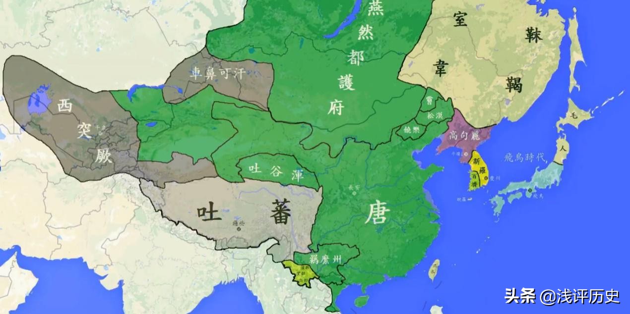 通过地图看唐朝版图变迁：一个庞大帝国，最后走向瓦解