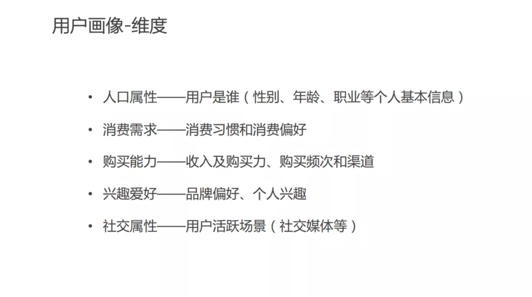 用戶畫像技術及方法論