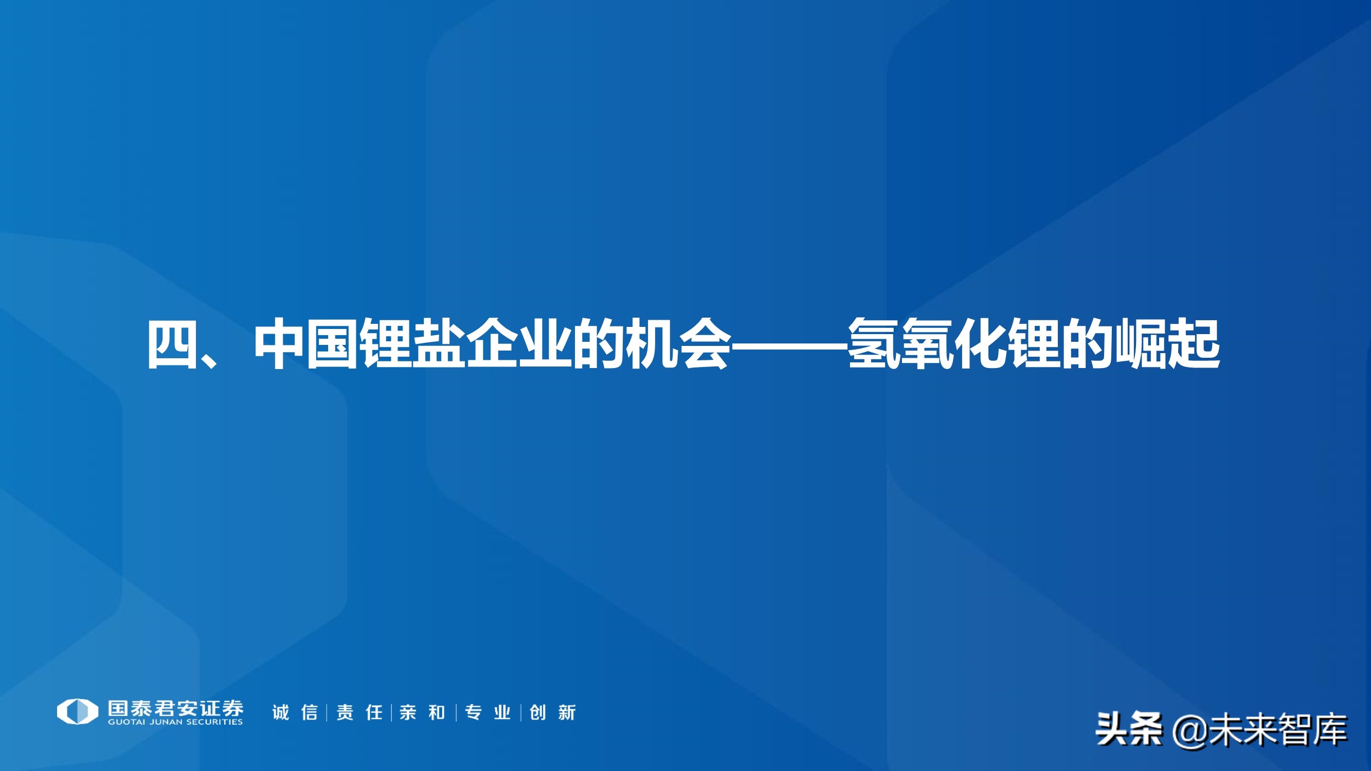 锂行业专题报告：锂行业发展趋势研判，坚守和破局