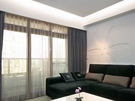 新房硬装不够美，用软装来加分，分享5种窗帘搭配增加客厅颜值