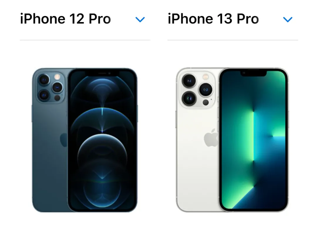 對比iPhone12 Pro,13 Pro的變化也太大了吧