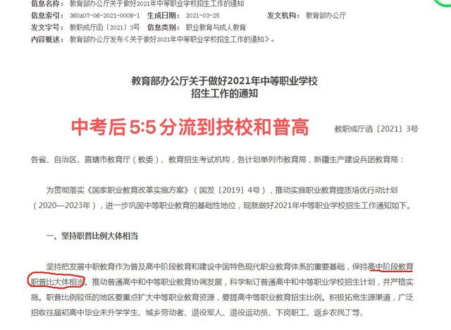 “雙減”之下，中考后讀普高、職高、技校，最后的發展前景如何？