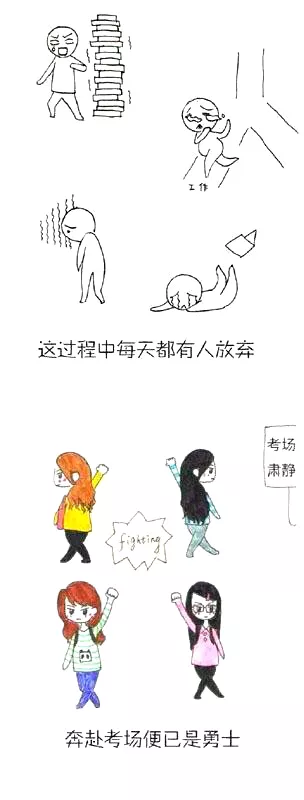 暖心漫画:考研人的一天,看完心酸!