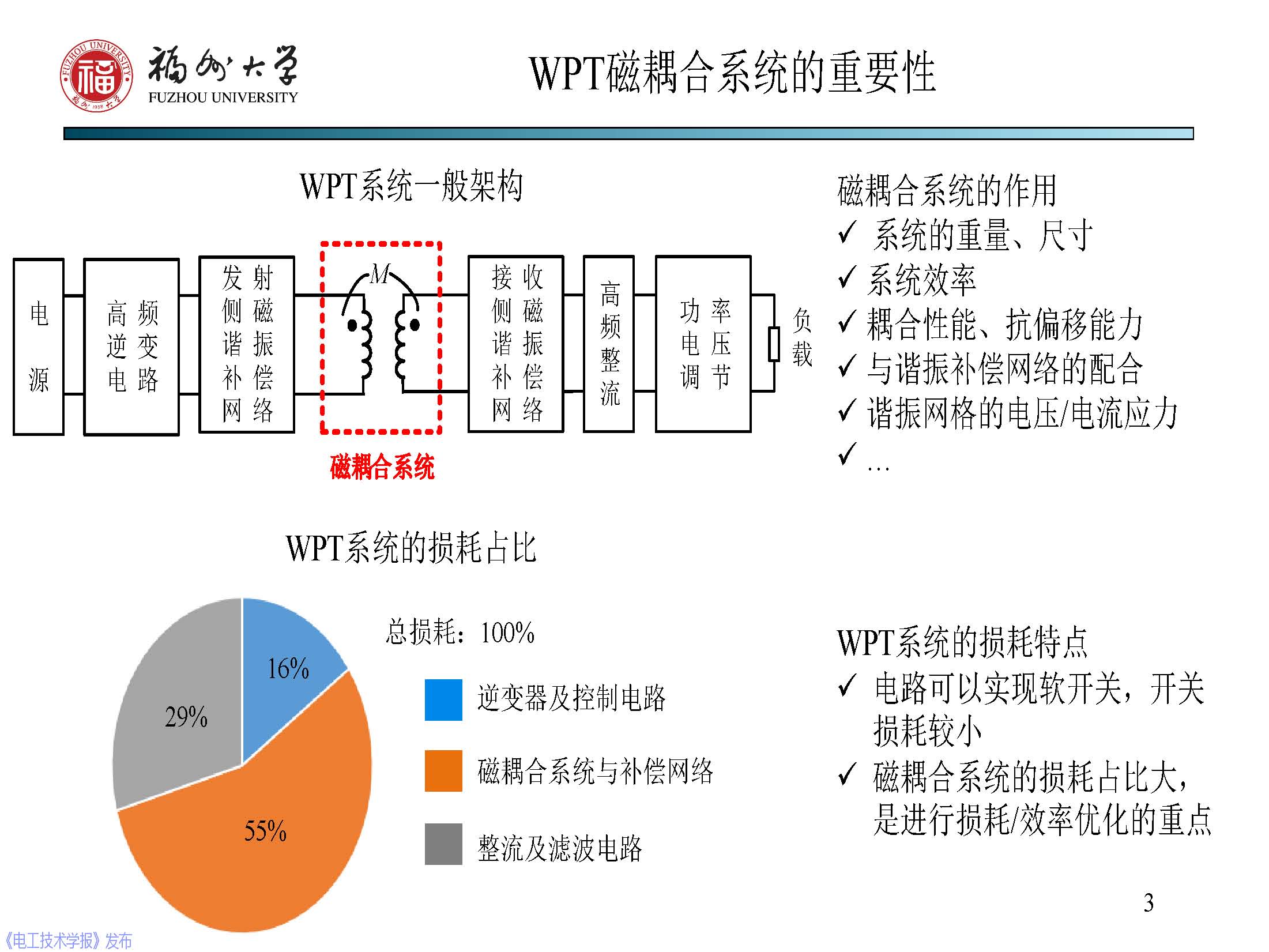 福州大学 陈庆彬 副教授：无线电能传输磁耦合系统的分析与设计