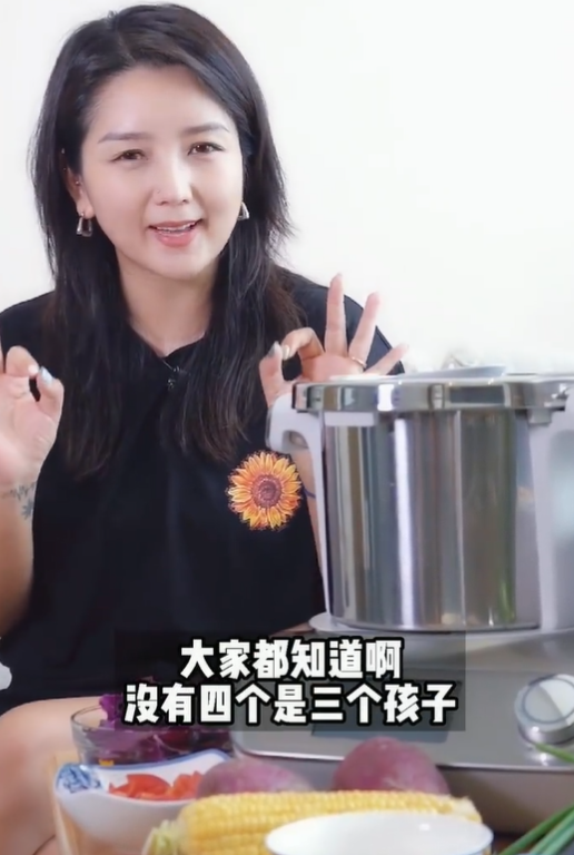35岁何洁辟谣生4胎，买万元厨具做饭生活滋润，