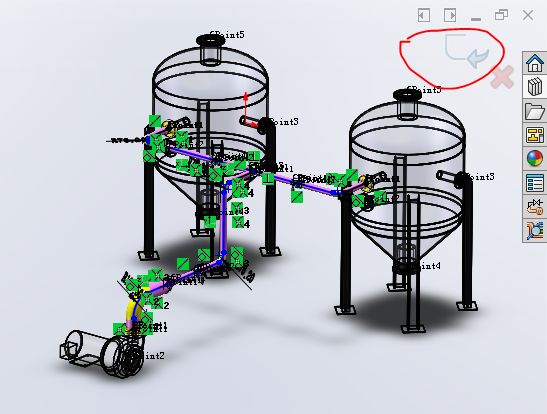 用SolidWorks顺手画一个管路系统，犹如探囊取物一般简单