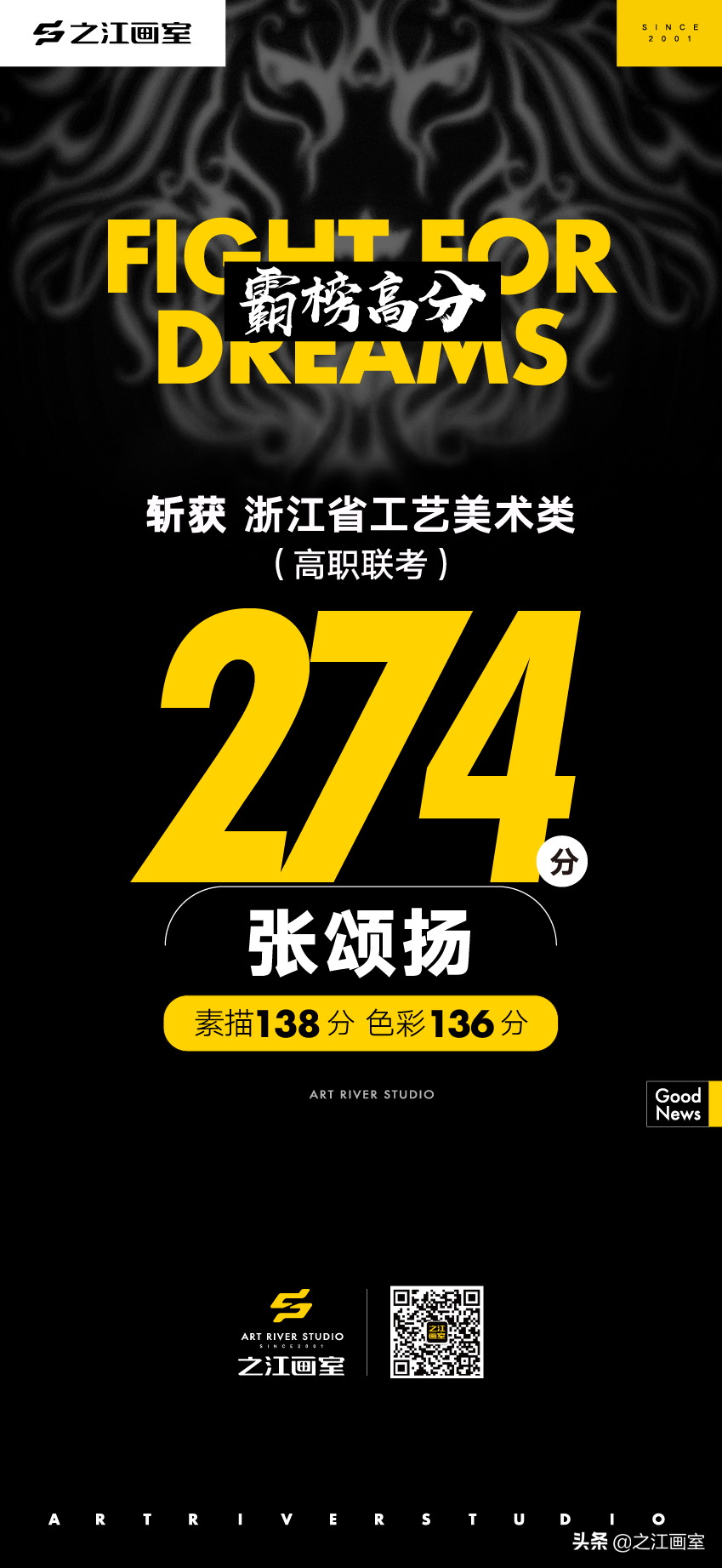 「历史突破」之江高职280以上20人，270以上68人