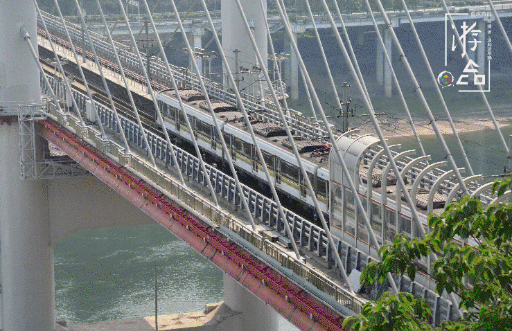 重庆主城最“低调”的轨道桥：高家花园大桥，连接沙坪坝与江北