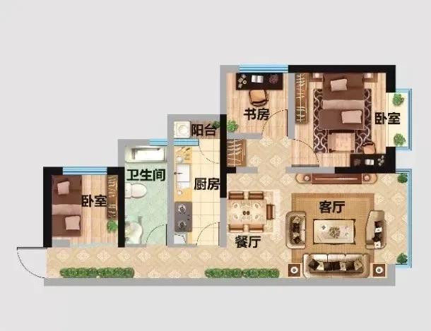 开学季伴读佳选——“惠客公寓”版筑翠园店两室一厅房源热租中