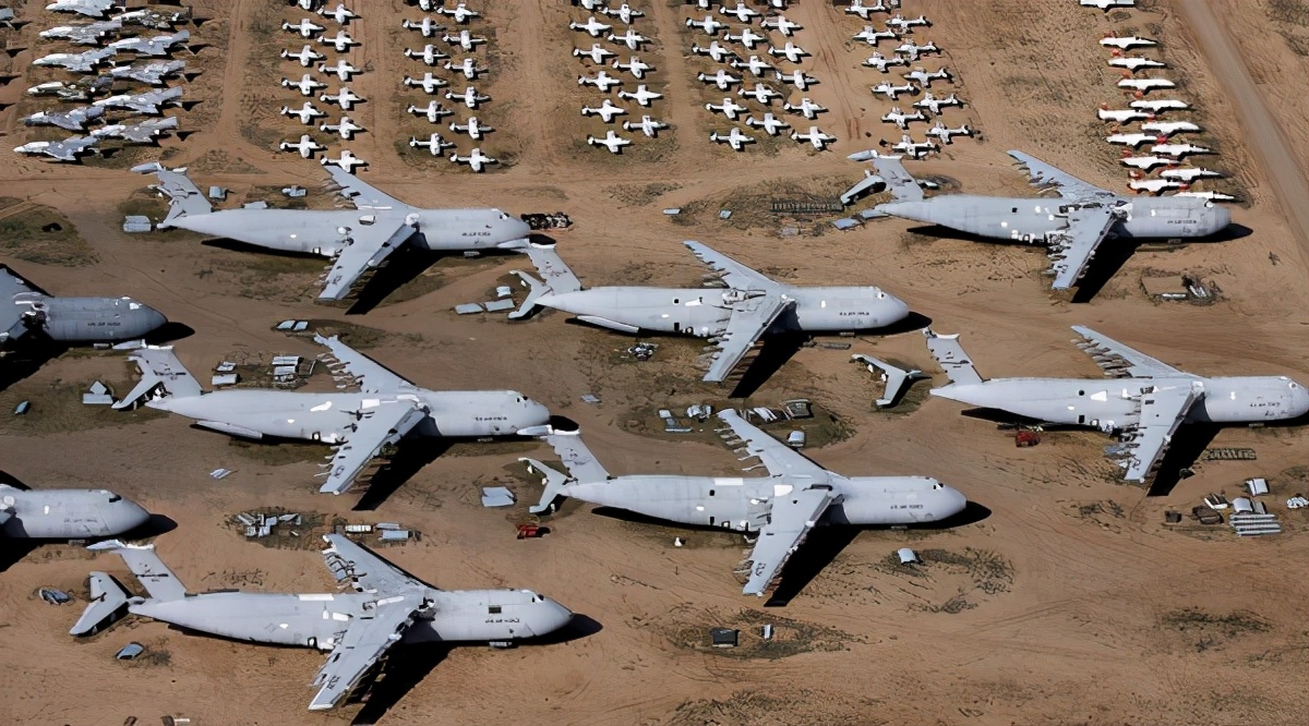 亞洲最大的飛機墳場在中國，不比美國差，很多飛機尚未報廢