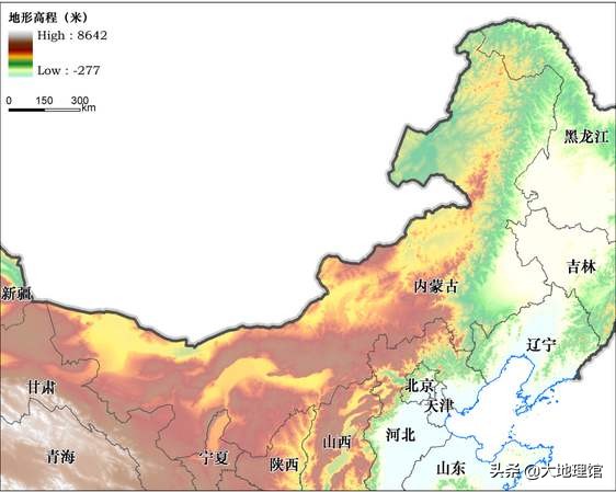 中国高原(一张地形图，解读我国四大高原)