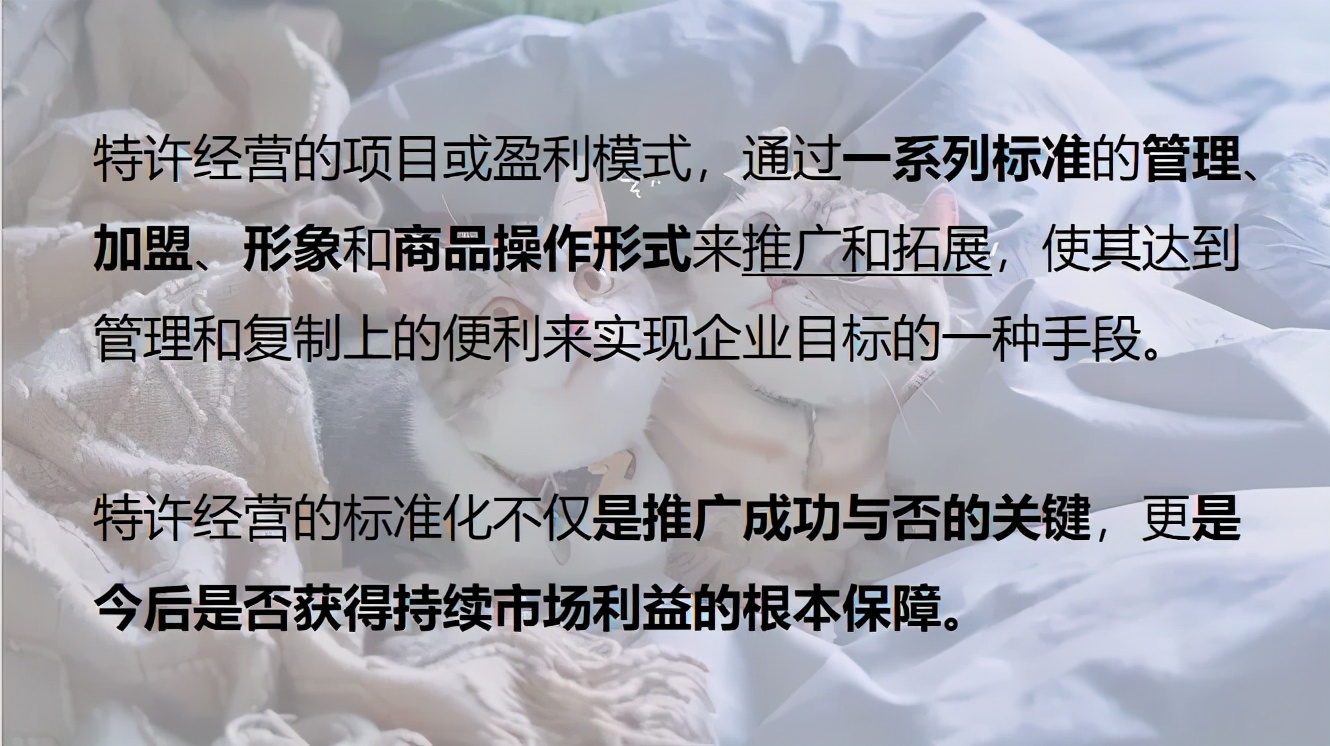 特许经营的推广关键——标准化