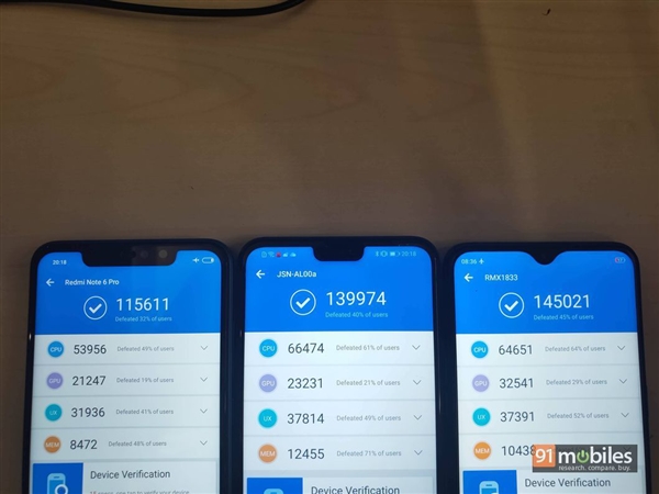 Realme U1安兔兔跑分曝出：MTKP70击杀麒麟710