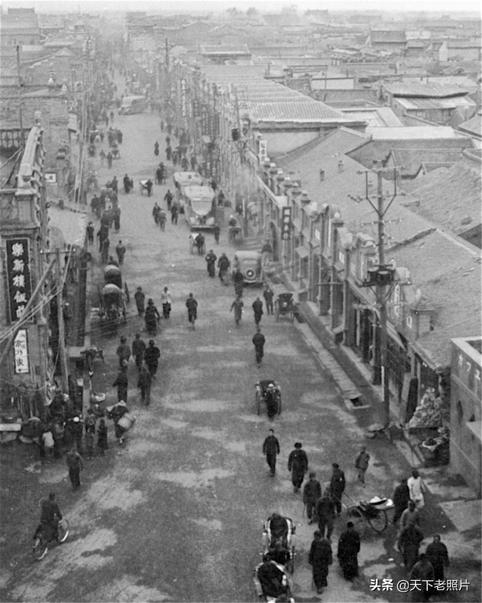 1941年的呼和浩特老照片 彼时的崇福寺无量寺及街景实拍