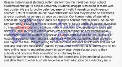 中国留学生豁免回澳请愿通过政府审批，现在只差你的签名了
