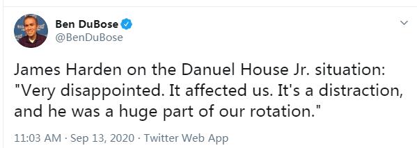 扎心了！哈登稱House的缺席對全隊形成影響，美媒曬圖卻讓他無地自容！-黑特籃球-NBA新聞影音圖片分享社區